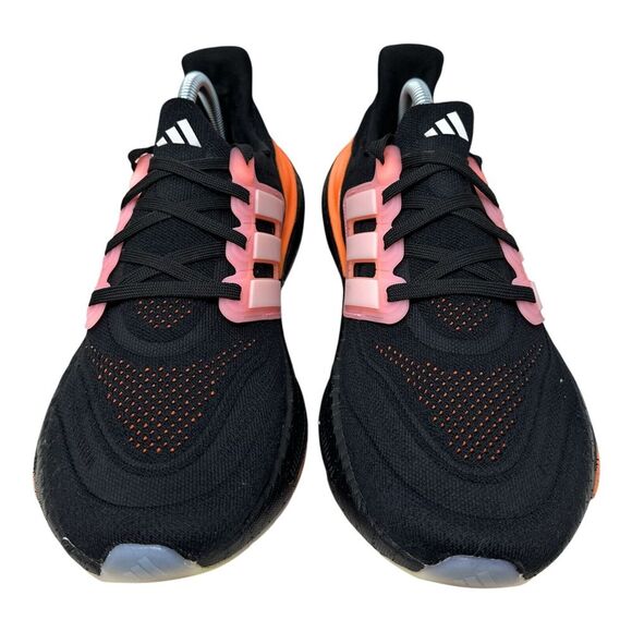 NIB Adidas Womens 9.5 Ultraboost Light Shoes Black/White Tint/Beam Pink HQ8599 - Picture 8 of 12